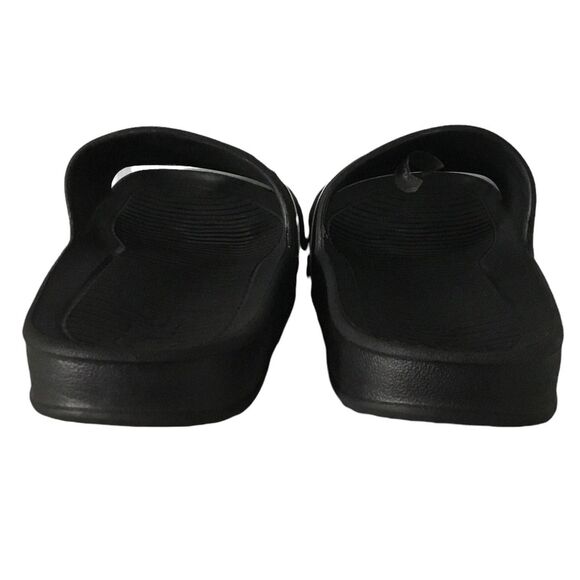 Fila Unisex Slides Athletic Sandal Black With Fila In White Unisex Kids Size 6 - Picture 5 of 6